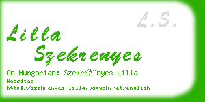 lilla szekrenyes business card